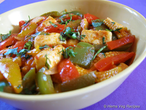 Baby Corn Paneer Jalfrezi