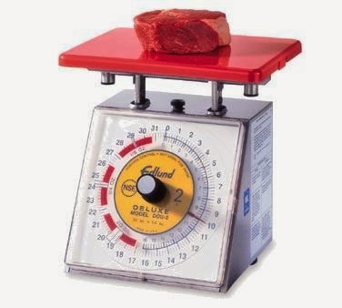  Edlund DOU-2 Deluxe 32 Oz. Heavy Duty Over / Under Portion Control Scale W/ 7
