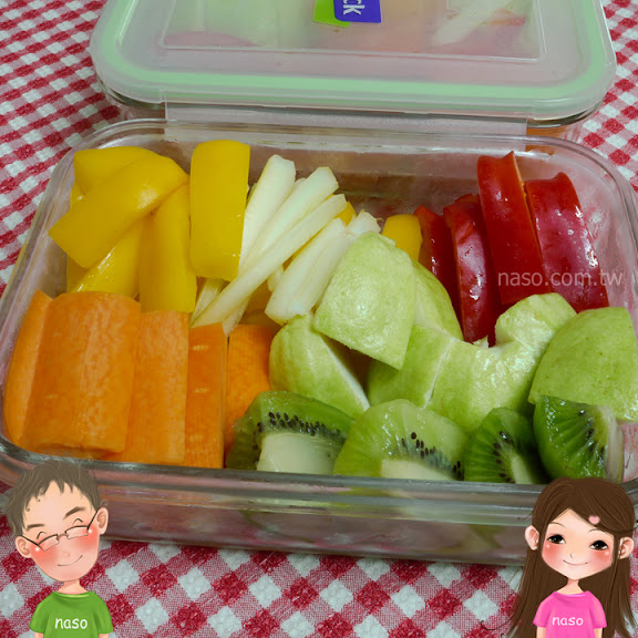 naso嫂減肥篇-用Glasslock強化玻璃保鮮盒裝彩色食物 