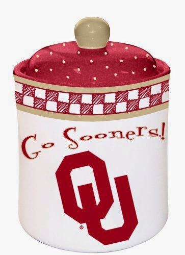  Oklahoma Gameday Cookie Jar