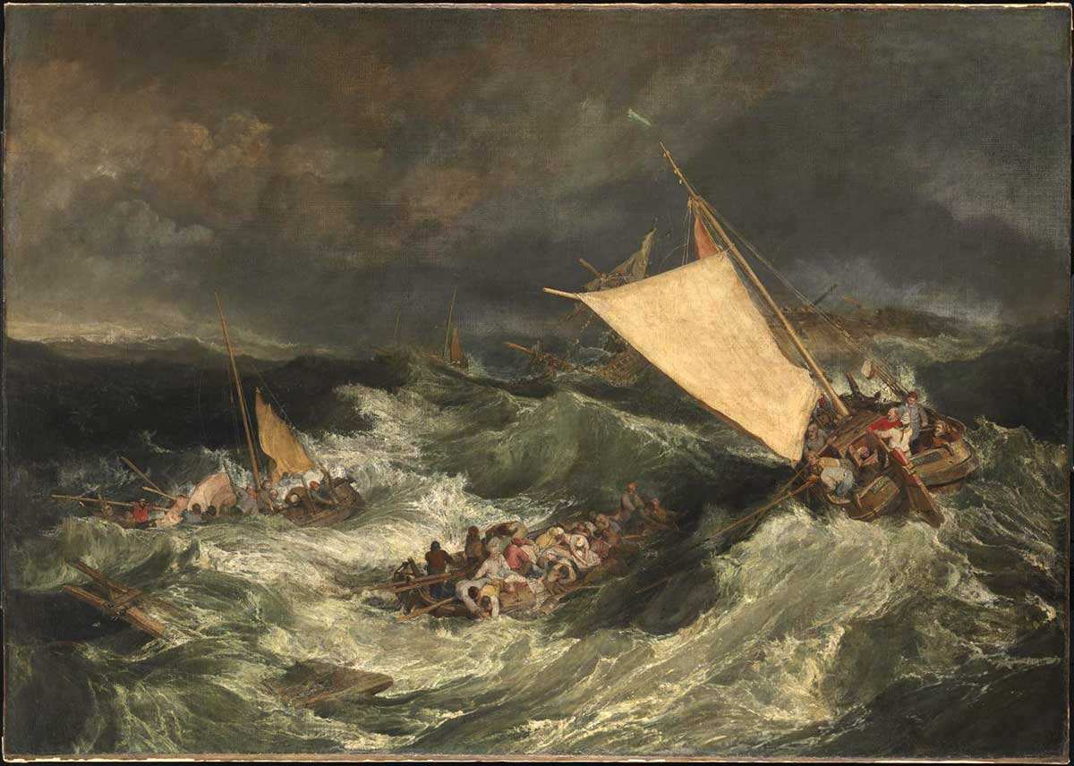 jmw turner shipwreck romantic painting tate britain