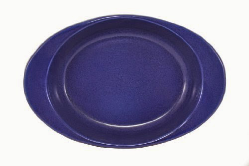  Emerson Creek Stoneware Oval Baking Dish, Bakeware Made in the USA (American Blue)
