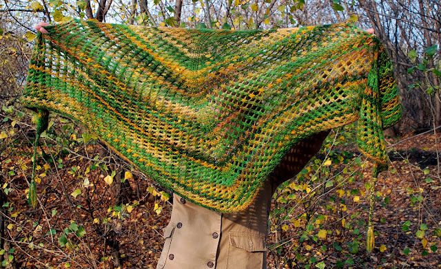 fish net shawl
