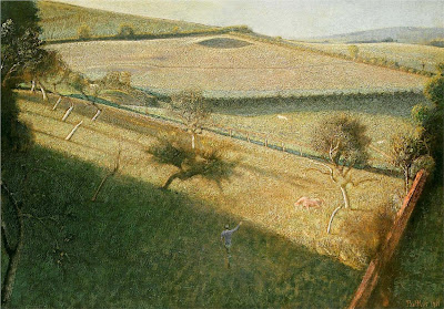 Balthus - Great landscape with trees (The triangular field)