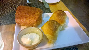 Urban Farmer- bread service includes cornbread and Parker Rolls