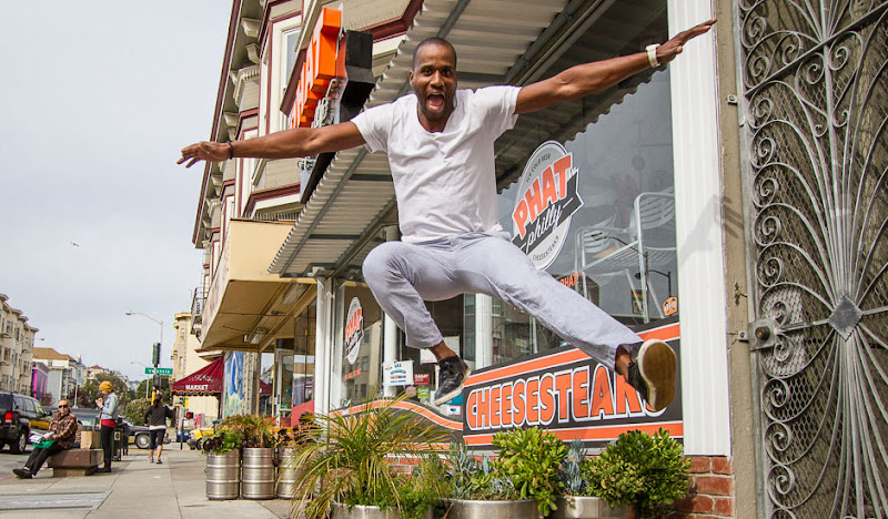 Michael soars in Gray Gingham Seersucker