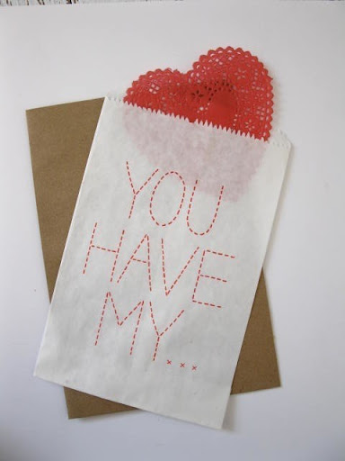 Love this one from Bird and Banner- it's so quintessentially crafty with the heart doily and faux stitching.
http://www.etsy.com/listing/66356683/pack-of-5-you-have-my-heart-cards Love this one from Bird and Banner- it's so quintessentially crafty with the heart doily and faux stitching.
http://www.etsy.com/listing/66356683/pack-of-5-you-have-my-heart-cards