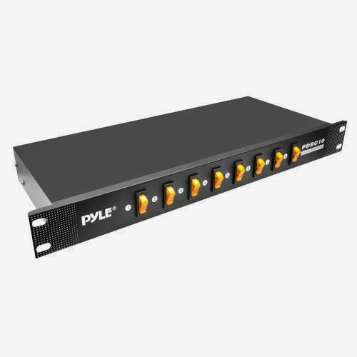  Pyle-Pro PDBC10 8 Outlet Rack Mount Power Supply Center w/Each Outlet Switch