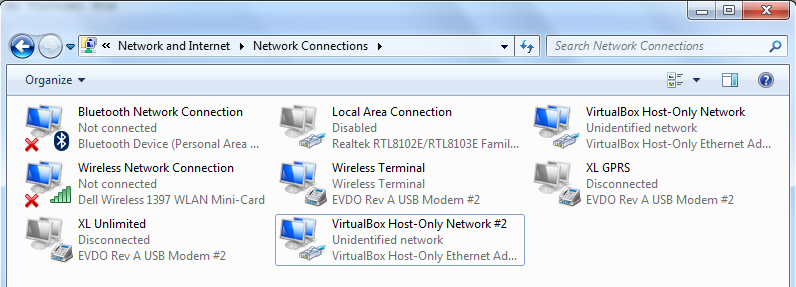 menambahkan network adapter virtualbox baru 