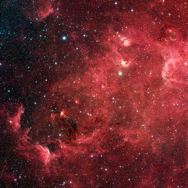 Spitzer Space Telescope's new view of the North America Nebula