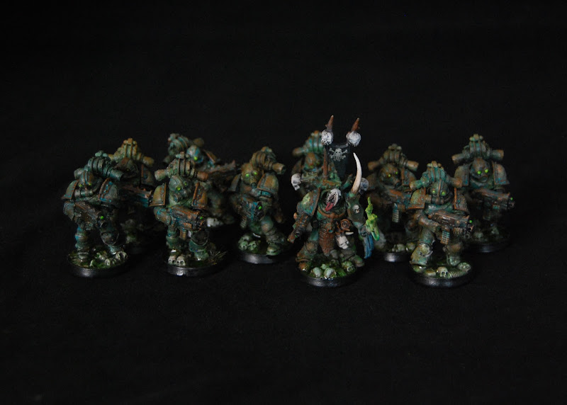 Mariners Blight - A Maritime Inspired Lovecraftian Chaos Marine Army  Blight_Marines_Painted_01