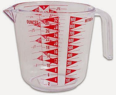  Large 4 Cup Plastic Measuring Cup (24 Pieces)