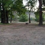 Several campsites amung the trees