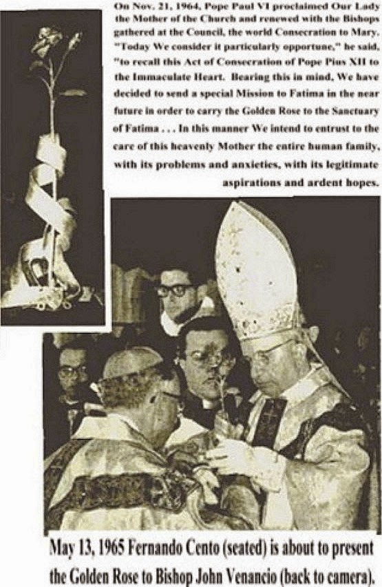 教皇パウロ６世がファチマの聖母に贈った黄金の薔薇
