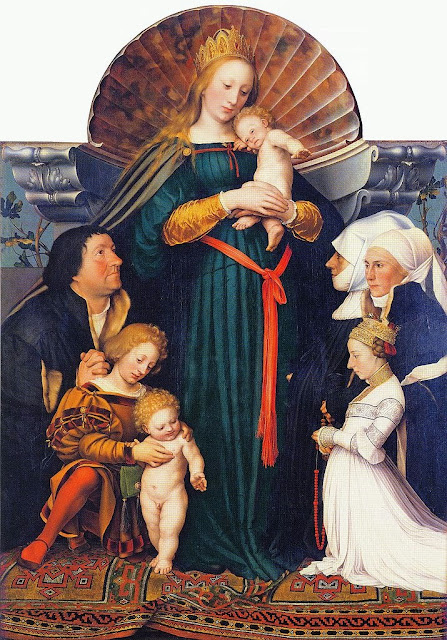 Hans Holbein the Younger - Darmstadt Madonna