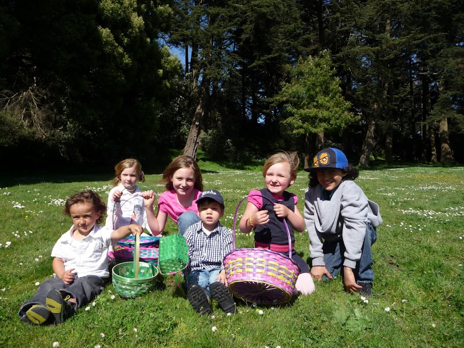 Just after the Easter egg hunt and before the drama Just after the Easter egg hunt and before the drama