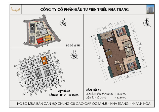 Căn Hộ Số 10 Chung Cư  OC2A OCEANUS Viễn Triều Nha Trang