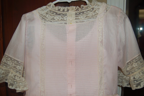 Catheryn Collins' Heirloom Creations: Pink Batiste Dress with Pintucked