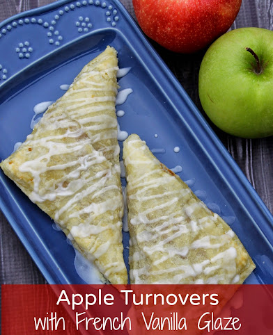Apple Turnover Recipe with French Vanilla Glaze #IDelight