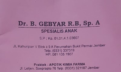 Photos of dr. Gebyar Sp.A