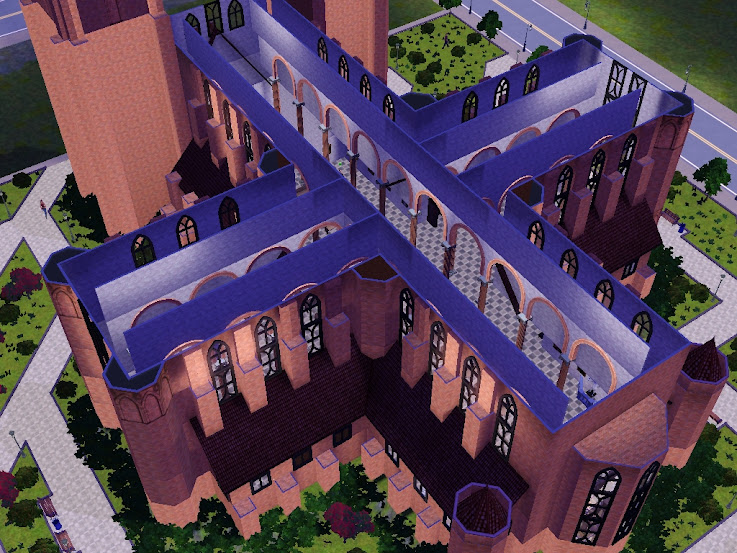 katedra katedral sims3 gothic temple