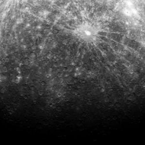 1St Messenger Photo Of Mercury Debussy Crater