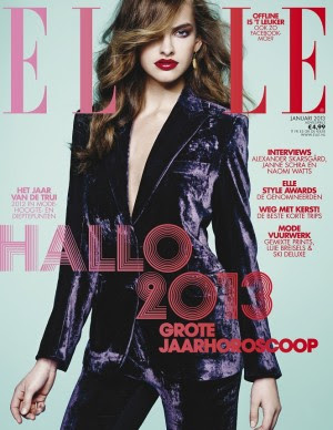 Janne Hampsink, portada de Elle Holanda (enero 2013)