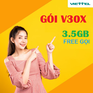 Có 3.5GB data 4G MIỄN PHÍ trong 7 ngày Gói V30X Viettel