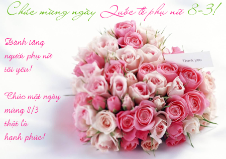 Bộ ảnh 8/3 chúc mừng ngày Quốc tế phụ nữ đẹp & ý nghĩa Ảnh bó hoa hồng chúc mừng ngày Quốc tế phụ nữ 8-3
