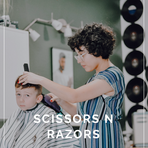 Scissors N' Razors logo