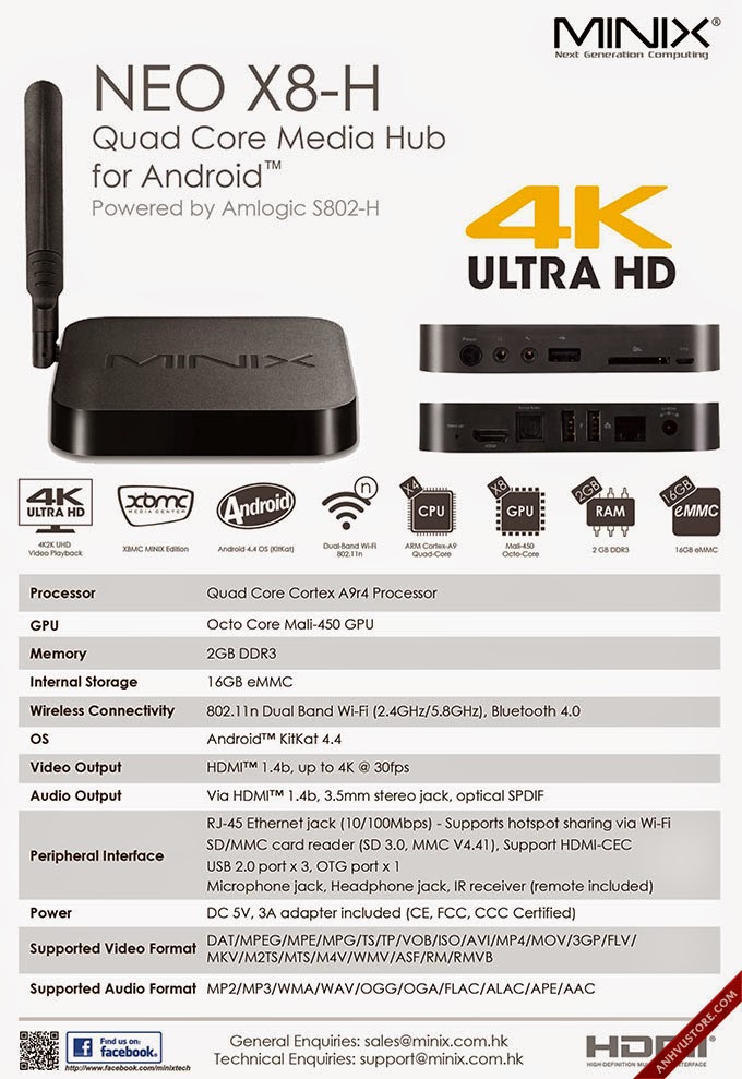Android TV Box MINIX NEO X8-H Amlogic S802-H Quad Core - 25