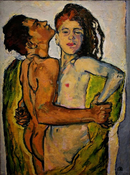 Koloman Moser - Lovers, 1913