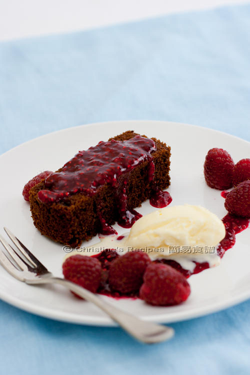 朱古力蛋糕配樹莓醬 Chocolate Cake with Raspberry01