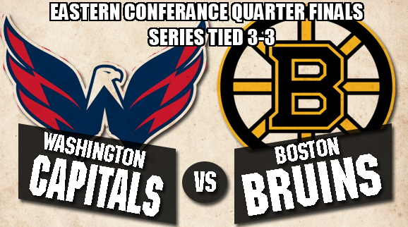 Eastern Conference Quarter Finals Game 7: Capitals at Bruins. The Deciding Battle