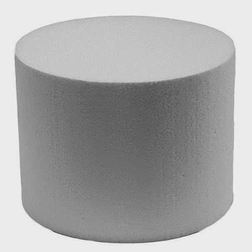 Cake Dummy Round, 16 x 6 Inches by GSA