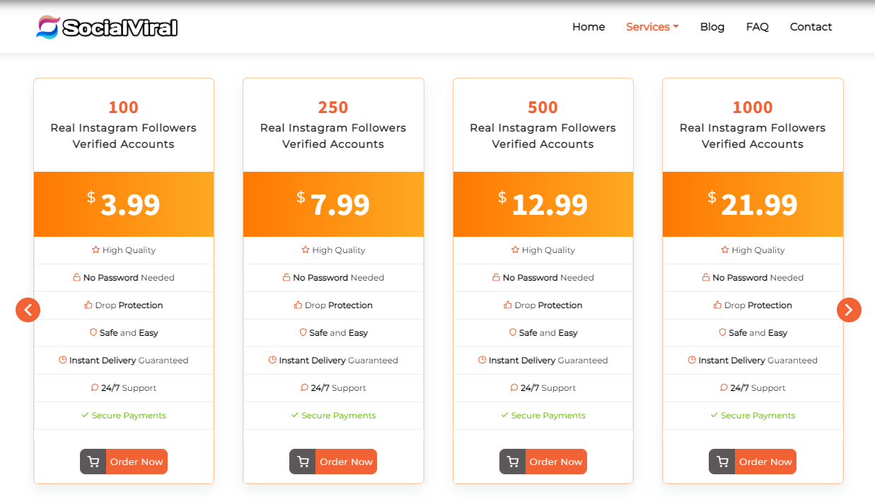 Socialviral.cc Pricing