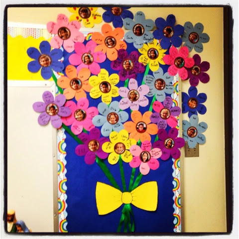 First Grade Menagerie: Flower Bouquet Bulletin Board