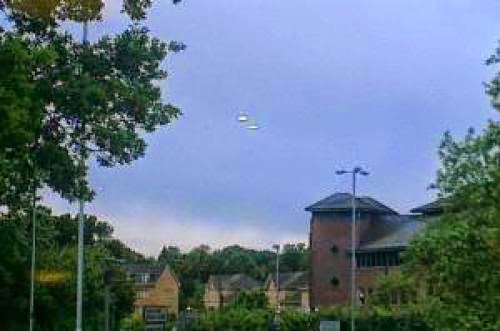Two Ufo Disc Shaped Craft Photographed South Of London Extremely Clear Picture