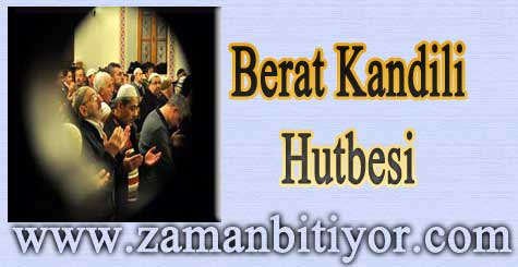 Berat Kandili Hutbesi. Beraat kandili Hutbesi