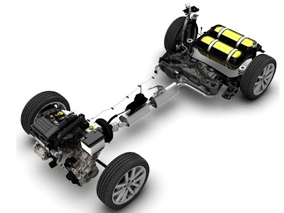 Płyta podłogowa koncernu VW z fabrycznym silnikiem na gaz ziemny (CNG)