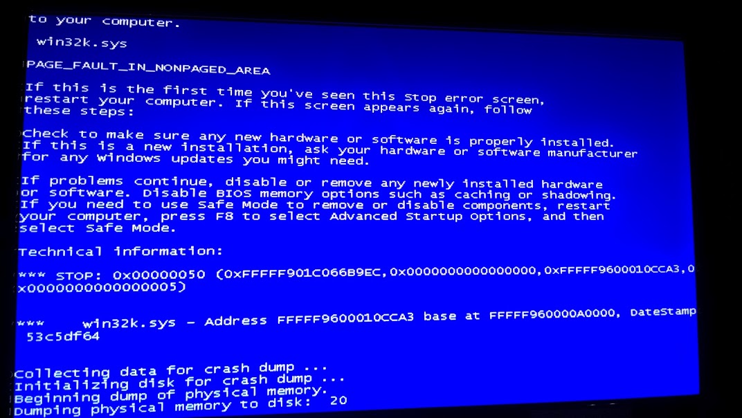 no bsod in safe mode