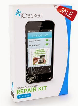 iPhone 5S (AT&T/Verizon/Sprint) Premium Screen Replacement & Repair Kit - Black