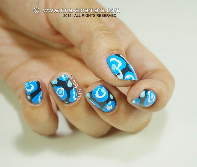 To Be Blue Nail Art Design