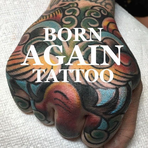 Born Again Tattoo Shop logo