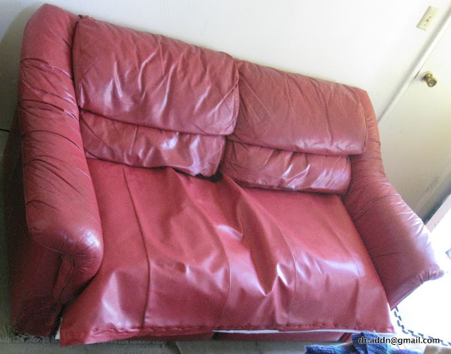 couch with seat cover