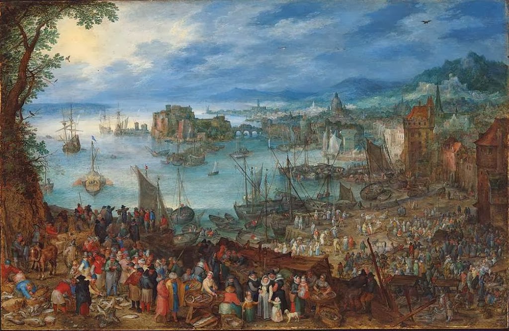 Jan Brueghel the Elder - Great Fish market