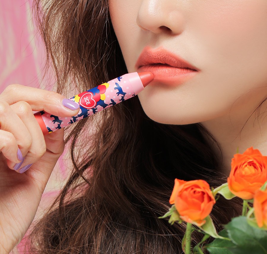 3CE Maison Kitsune Velvet Lip Crayon Blushed