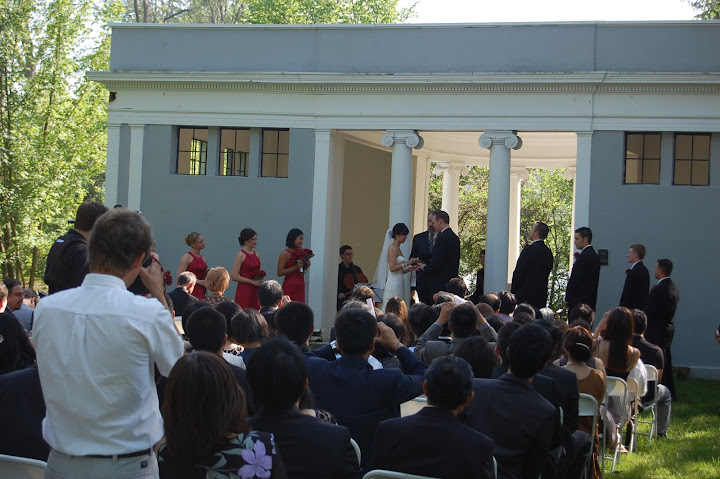 Island Park ceremony in Ann Arbor and Gandy Dancer reception