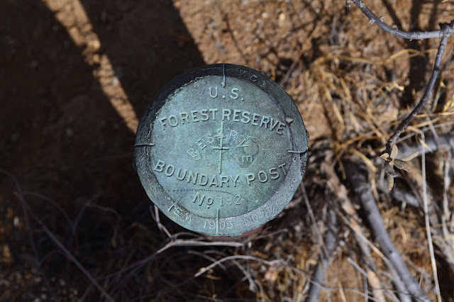 US Forest Reserve Boundary Post No. 192