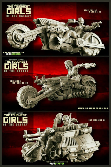  Motos Toughest Girls of the Galaxy de Raging Heroes